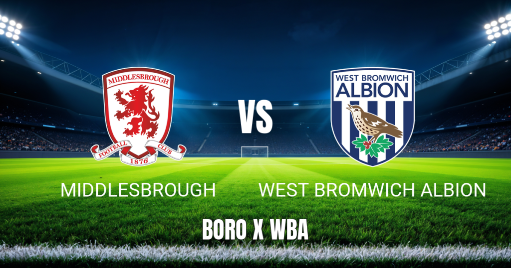 Onde Assistir Middlesbrough x West Brom: Palpite - 29/08/2026