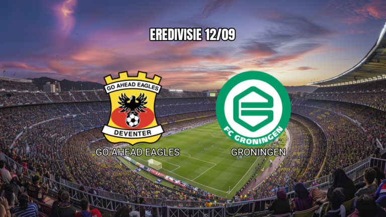 Palpite: GO Ahead Eagles x Groningen pela Eredivisie 12/09/2026