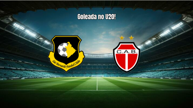 Goleada do EC São Bernardo sobre Bandeirante no Paulista U20