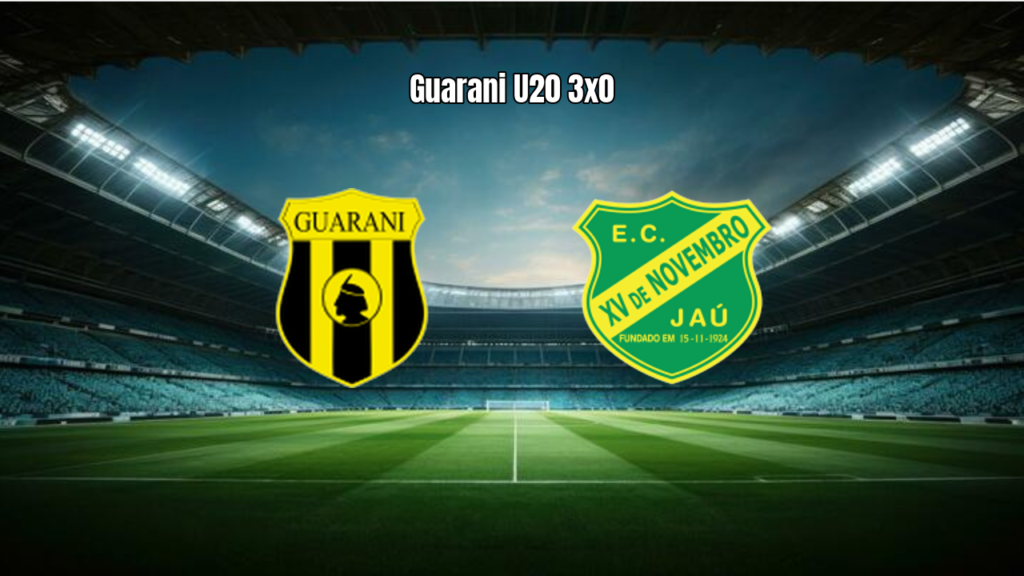 Guarani U20 3x0 XV de Jaú U20: gols e melhores momentos