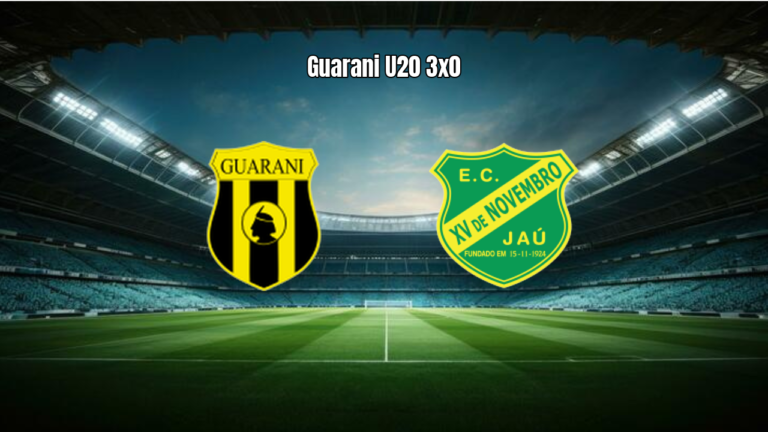 Guarani U20 3x0 XV de Jaú U20: gols e melhores momentos
