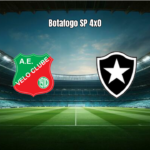 Velo Clube U20 0x4 Botafogo SP U20 no Paulista Sub-20