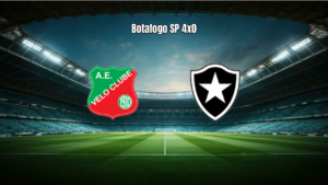Velo Clube U20 0x4 Botafogo SP U20 no Paulista Sub-20