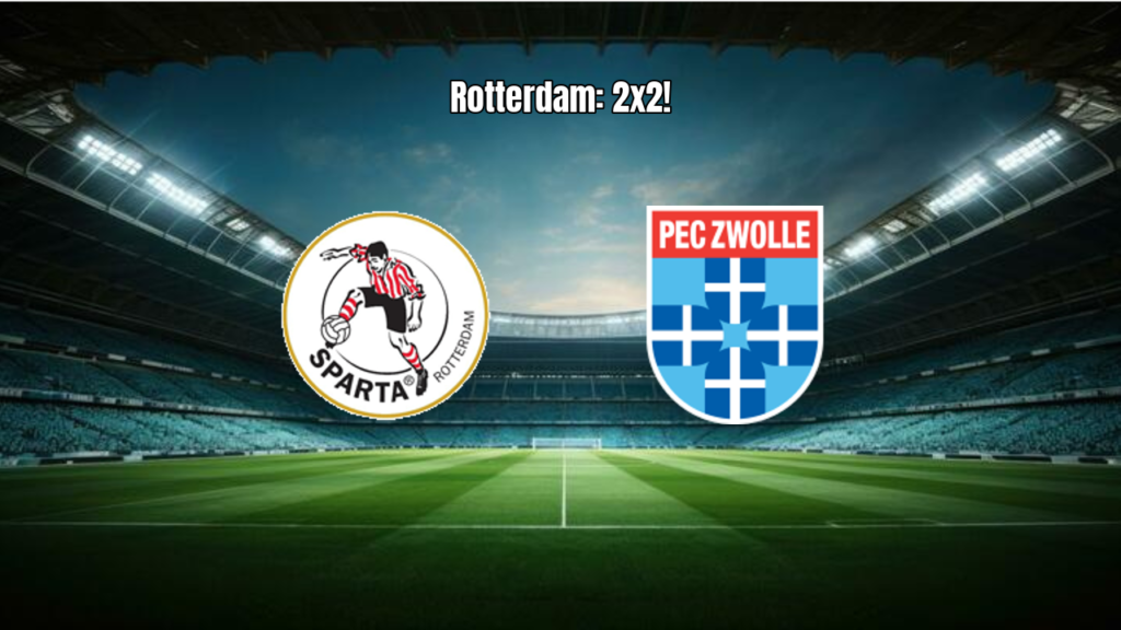 Sparta Rotterdam 2x2 PEC Zwolle: Destaques da Partida