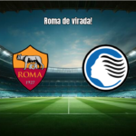 Roma vence Atalanta de virada com gols no fim pela Serie A