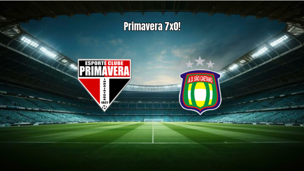 Primavera SP goleia São Caetano por 7 a 0 na Copa Paulista