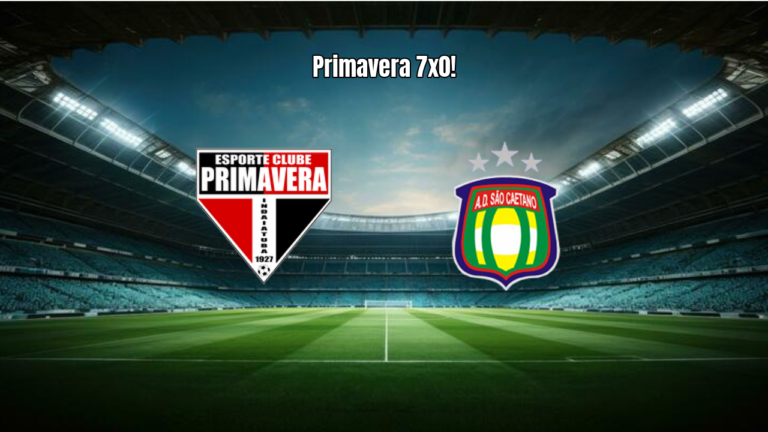 Primavera SP goleia São Caetano por 7 a 0 na Copa Paulista