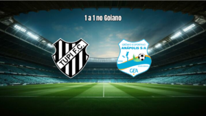 Tupy FC e Grêmio Anápolis empatam 1 a 1 em duelo equilibrado