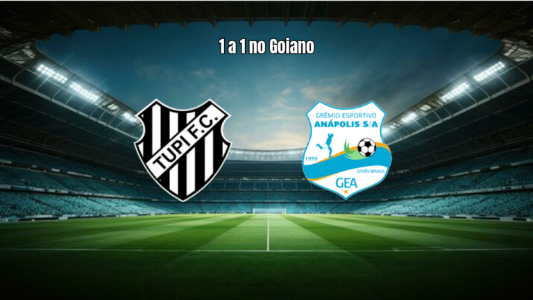 Tupy FC e Grêmio Anápolis empatam 1 a 1 em duelo equilibrado