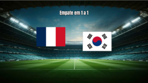 França e Coreia empatam em 1 a 1 no Mundial Sub-20 Feminino