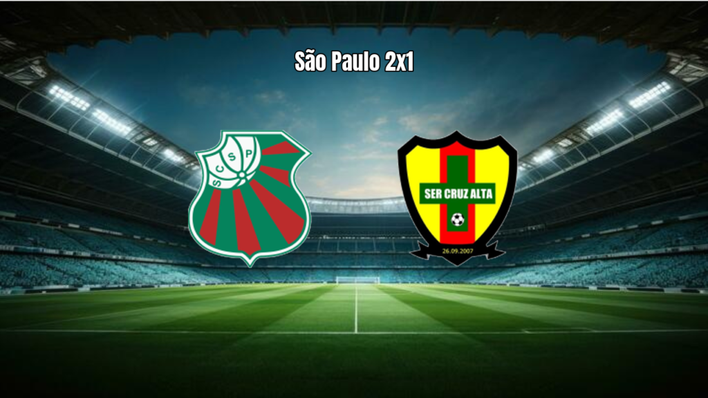 São Paulo-RS vence Cruz Alta por 2 a 1 no Gaúcho Série B