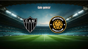 Atlético Mineiro goleia Sobradinho e avança na Copa do Brasil