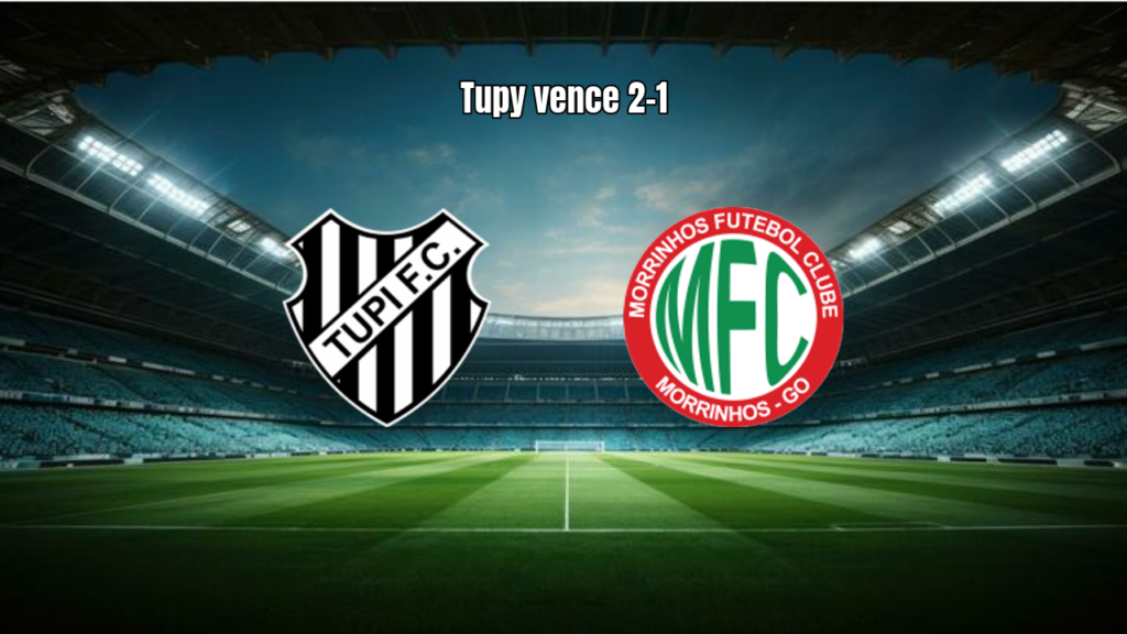 Tupy FC vence Morrinhos por 2 a 1 no Goiano Série B