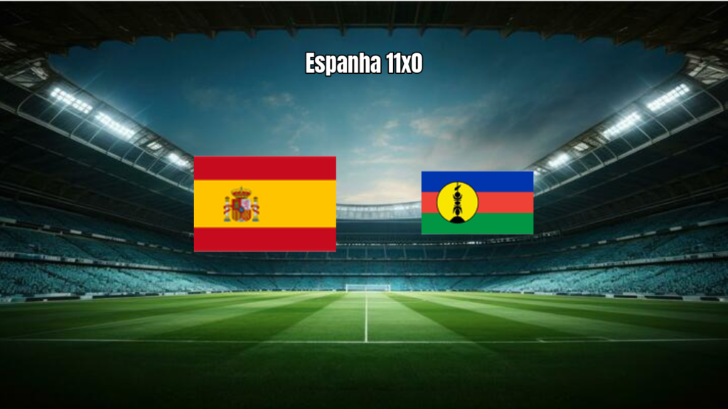 Espanha Sub-20 Feminina goleia Nova Caledônia na Copa