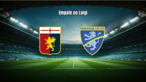 Genoa e Frosinone empatam em duelo eletrizante na Serie A