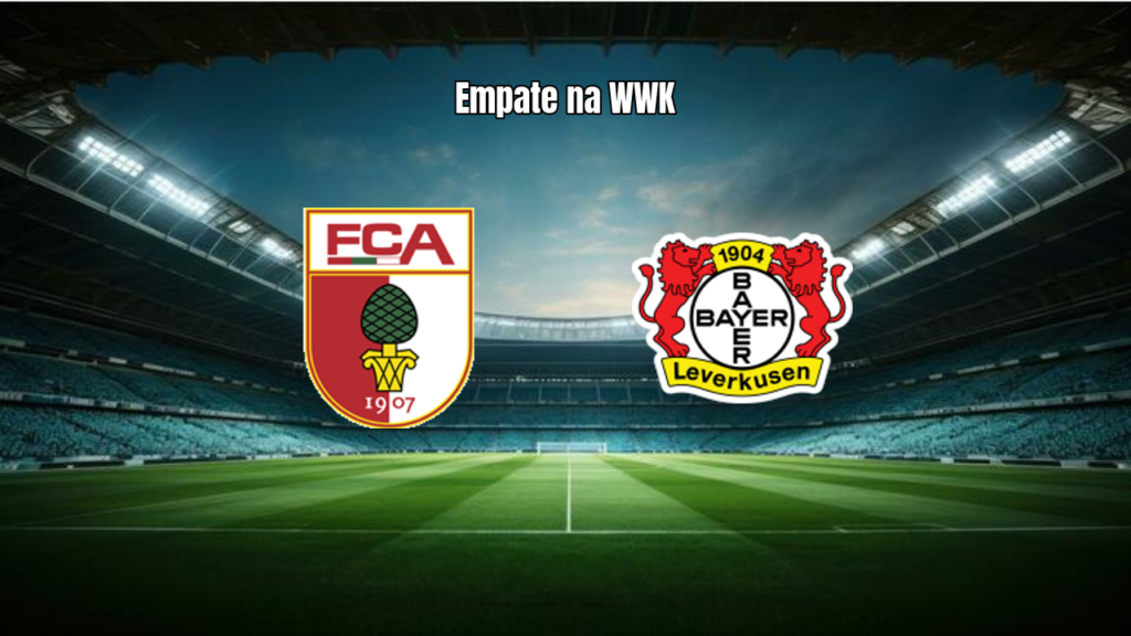 Augsburg e Bayer Leverkusen empatam em jogo emocionante