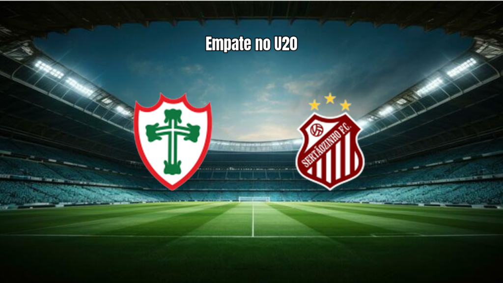 Portuguesa U20 e Sertãozinho empatam em jogo eletrizante