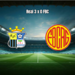 Real domina FBC Riograndense em vitória por 3 a 0