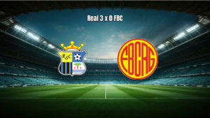 Real domina FBC Riograndense em vitória por 3 a 0