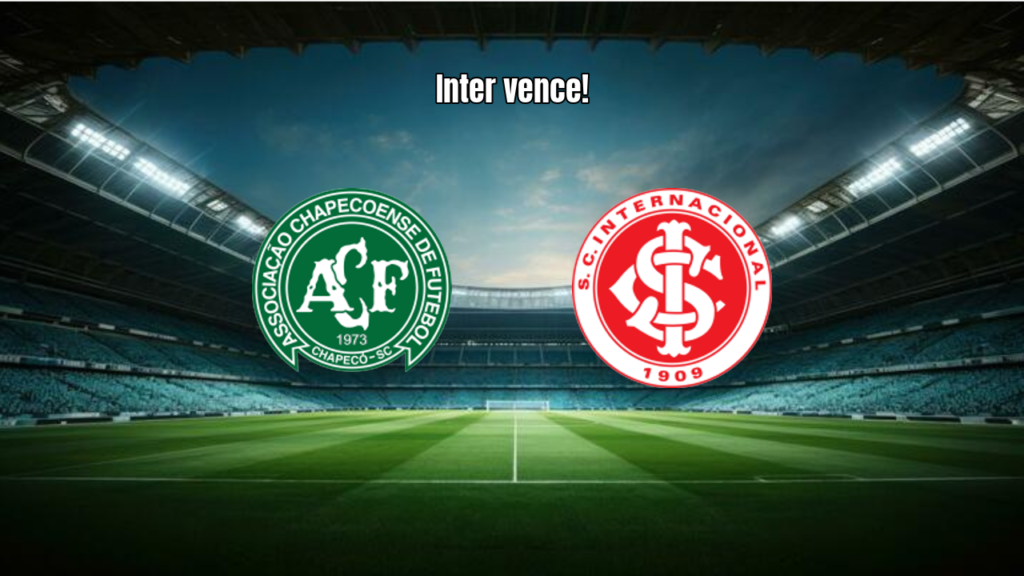 Internacional vence Chapecoense fora de casa pelo Brasileirão