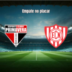 Primavera e Noroeste empatam em duelo eletrizante