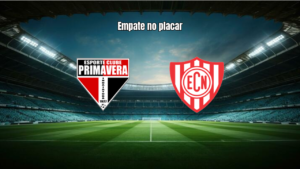 Primavera e Noroeste empatam em duelo eletrizante