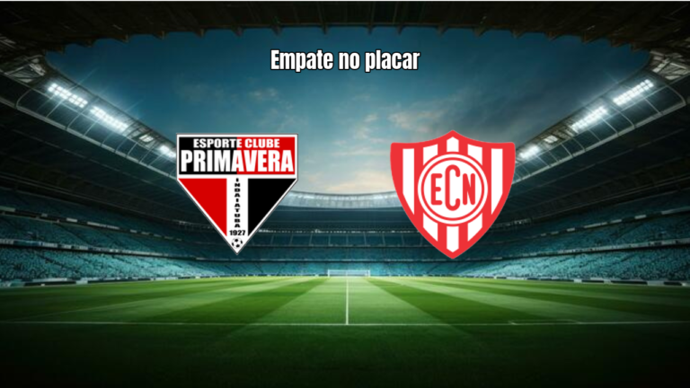 Primavera e Noroeste empatam em duelo eletrizante