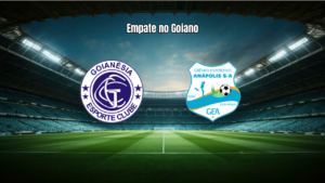 Goianésia e Grêmio Anápolis empatam em jogo eletrizante