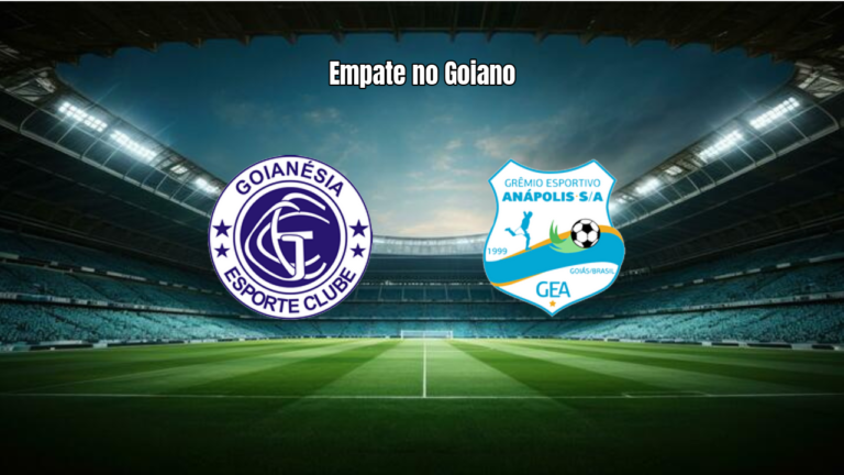 Goianésia e Grêmio Anápolis empatam em jogo eletrizante