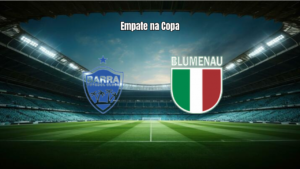 Barra e Blumenau Empatam em Jogo Movimentado na Copa SC