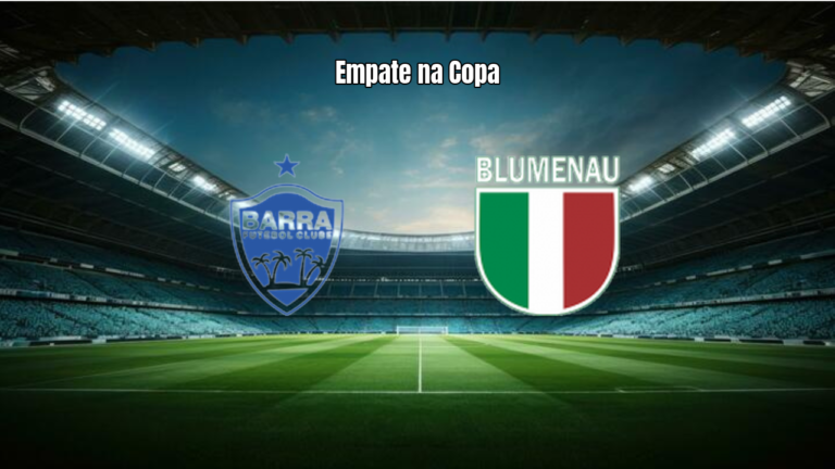 Barra e Blumenau Empatam em Jogo Movimentado na Copa SC