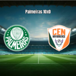 Palmeiras U20 goleia Naviraiense por 10 a 0 na Copa Brasil