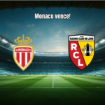 Monaco vence Lens por 2 a 1 em duelo eletrizante na Ligue 1