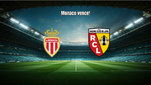 Monaco vence Lens por 2 a 1 em duelo eletrizante na Ligue 1