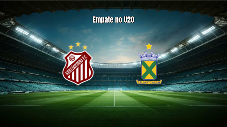 Sertãozinho U20 e Santo André U20 empatam em duelo quente