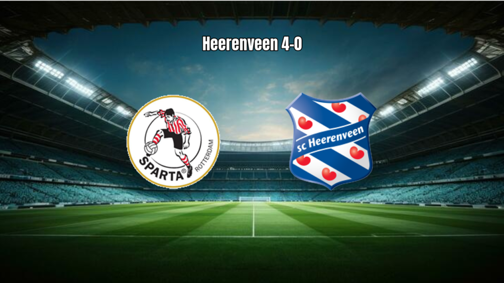 Heerenveen domina o Sparta Rotterdam e vence por 4 a 0