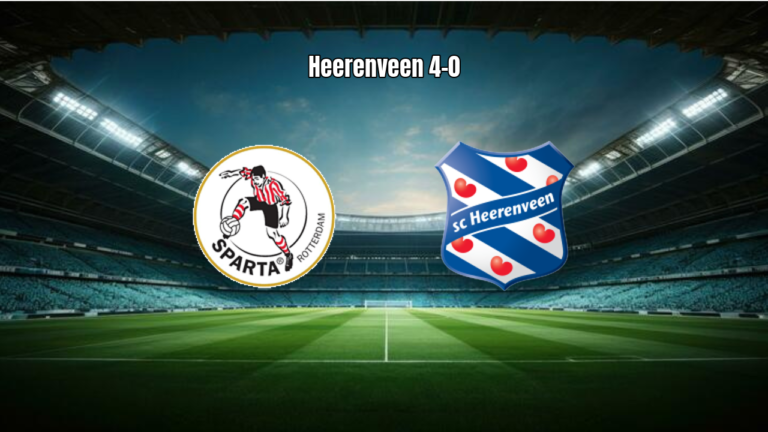 Heerenveen domina o Sparta Rotterdam e vence por 4 a 0