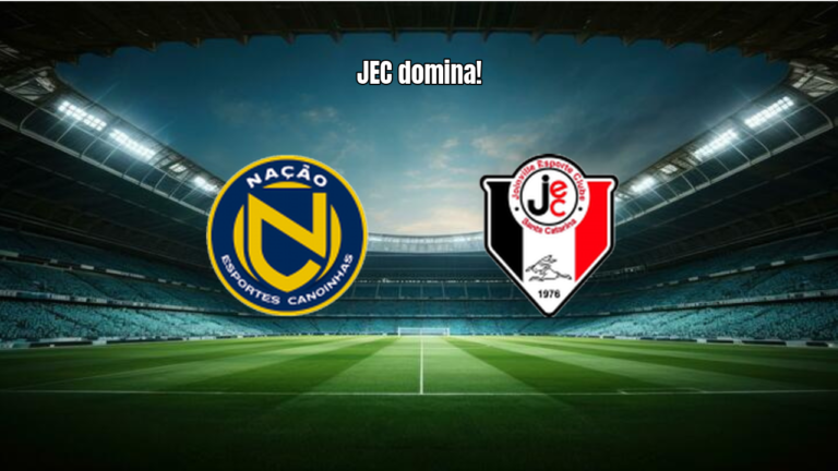 Joinville goleia o Nação pela Copa Santa Catarina 2024