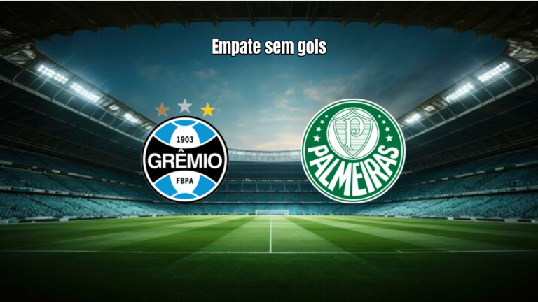 Grêmio e Palmeiras empatam sem gols em jogo intenso na Arena