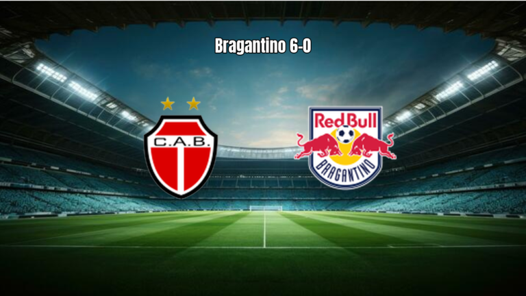 RB Bragantino goleia o Bandeirante por 6 a 0 no Paulista U20