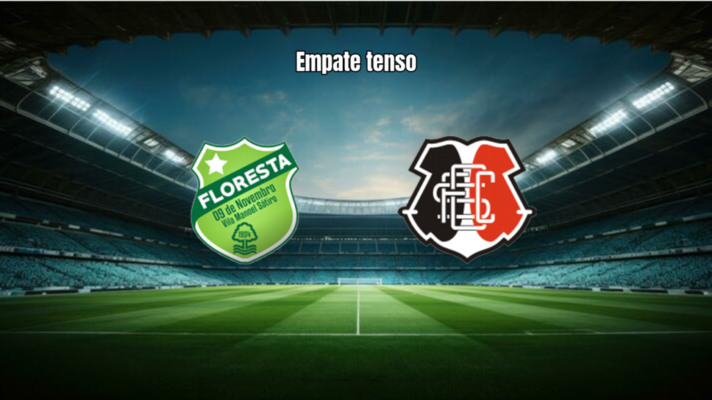 Floresta e Santa Cruz empatam em duelo quente pela Série C