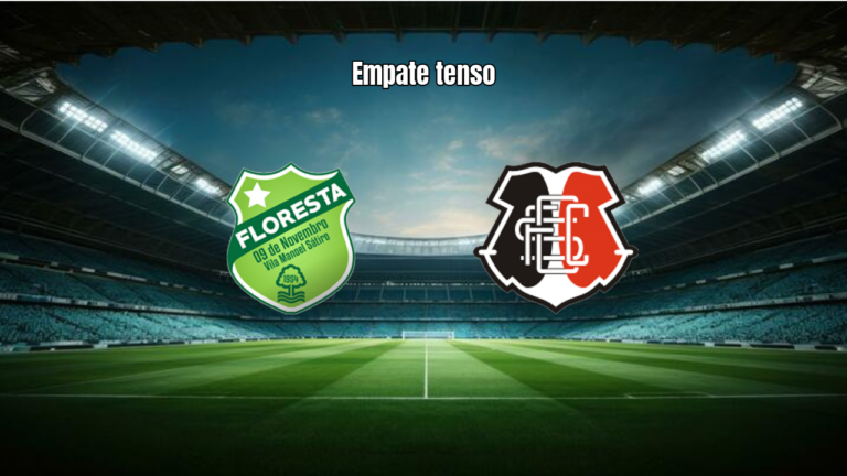 Floresta e Santa Cruz empatam em duelo quente pela Série C