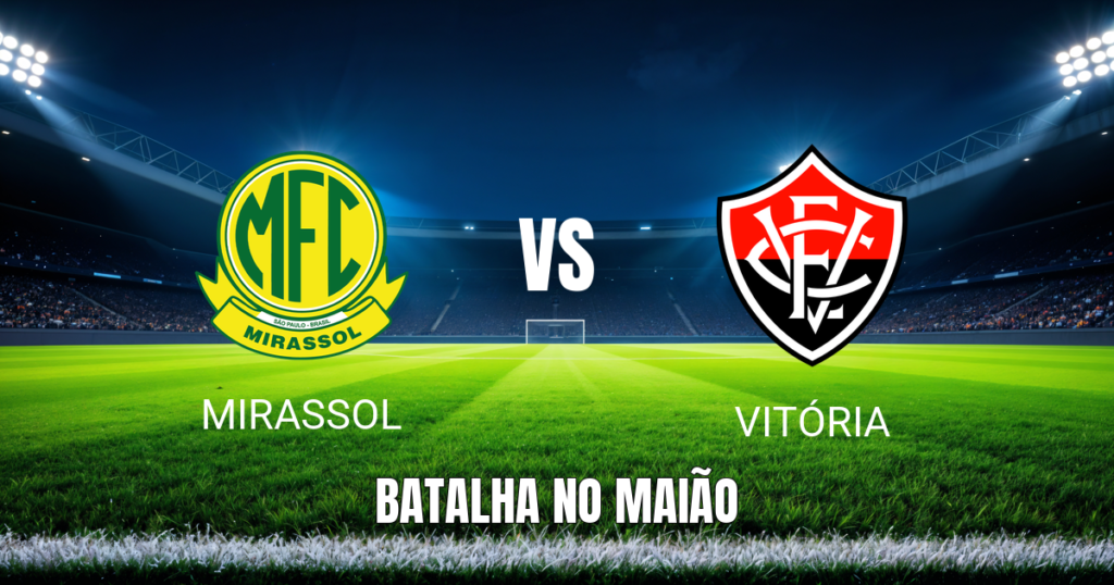 Onde assistir Mirassol x Vitória: Palpite Brasileirão 13/09/2026