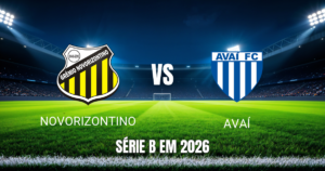 Onde assistir Novorizontino x Avaí - Palpite 05/09/2026