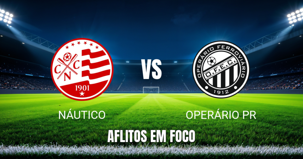 Onde assistir, análise tática e palpite: Náutico x Operário PR 15/09/2026
