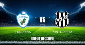 Onde assistir Londrina x Ponte Preta: Palpite e análise 15/09/2026