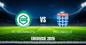 Onde assistir FC Groningen x PEC Zwolle: Palpite Eredivisie 18/09/2026