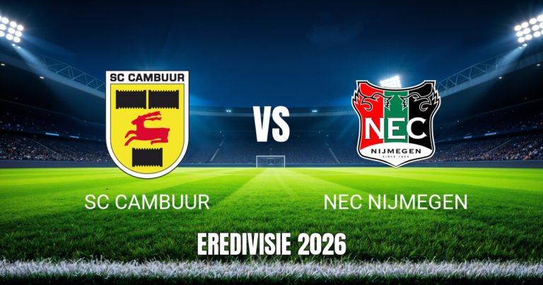 Onde assistir SC Cambuur x NEC Nijmegen: Palpite e Dicas 12/09/2026