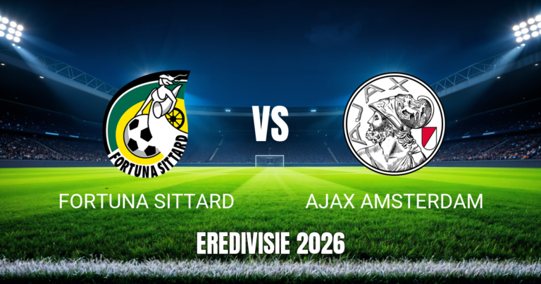 Onde assistir Fortuna Sittard x Ajax: Palpite 12/09/2026