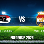 Onde assistir AZ Alkmaar x Willem II: Palpite e análise 11/09/2026
